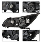 Clear Halogen Projector Headlight Fit For Honda Accord 2013-2015 Single RH Side