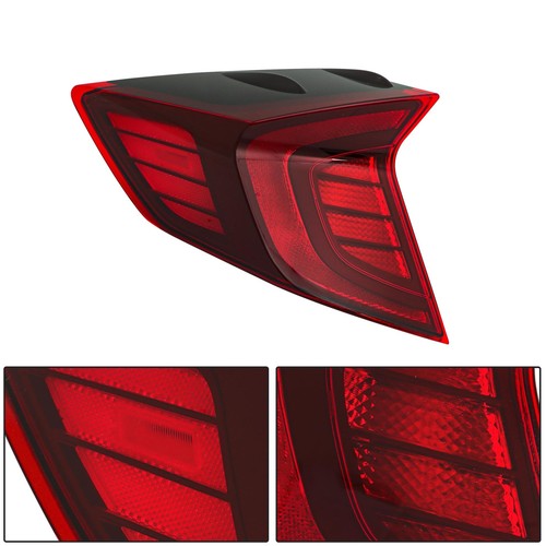 Red Tail Light For Hyundai Sonata 2020-2022 Outer Lamp LH/Driver LED Rear Chrome