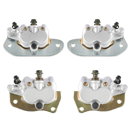 Front & Rear Brake Calipers Set For Yamaha Rhino 700 YXR700 With Pads 2008-2013