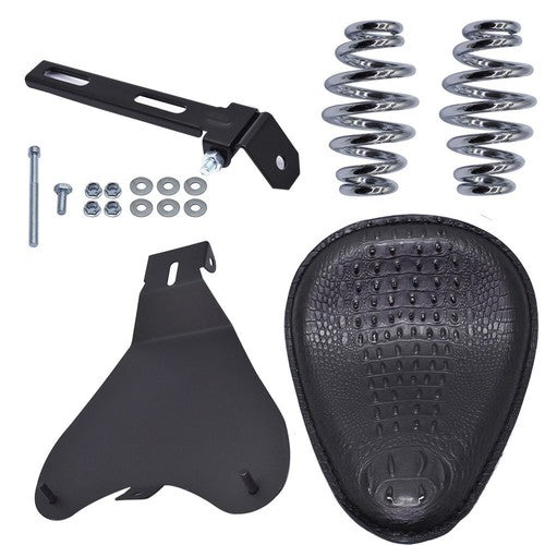NEW For Yamaha VStar 1300 1100 950 650 Black Motorcycle Bobber Solo Seat Spring
