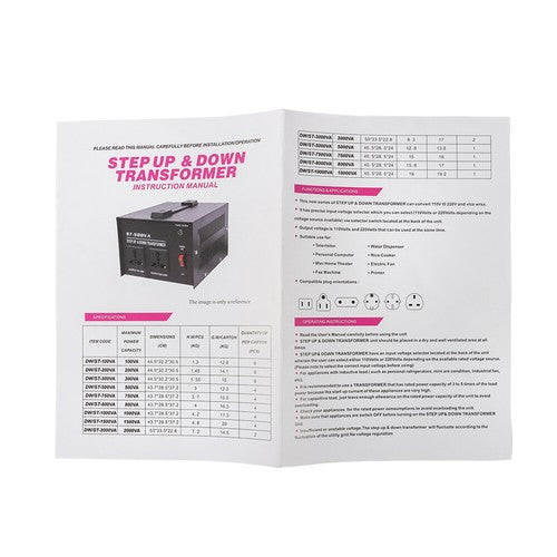 3000W Voltage Transformer Converter Step Up/Down 110-120V to 220-240V New