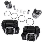 Cylinder Rebuild Kit + Piston Rings Pistons Wrist Pins Circlips for Yamaha RD350