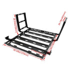 Roof Rack Cargo Carrier Luggage W/ 2 Ladders For Jeep Wrangler JK 4-Door 2007-18