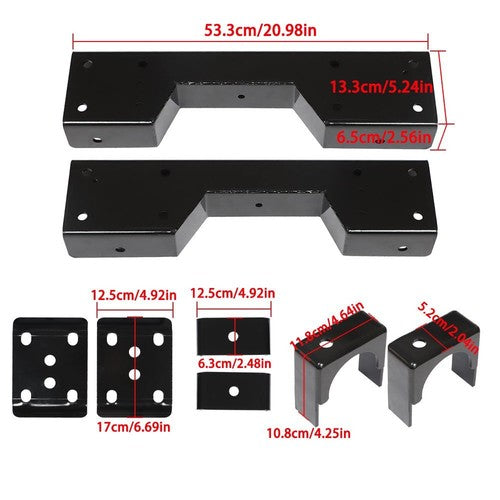 Fit For Chevy C1500 & GMC Sierra 88-98 2WD C-Notch Rear Support & Drop Flip Kit