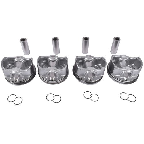 4 x Pistons +Pins For 2013-2014 Hyundai Sonata Fe 2.0T 2.0L Sonata 23410-2G400