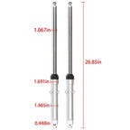 2Pcs Motorcycle 27" Front Fork Oil Shock Absorber For Honda CG125 CT90 CT110
