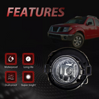 Fog Lights W/Bracket Harness Clip for Nissan Frontier 10-19 & for Xterra 05-15