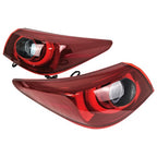 4PCS For 2014-2017 INFINITI Q50  LED Tail Lights Lamp RED Skyline V37 400R Style