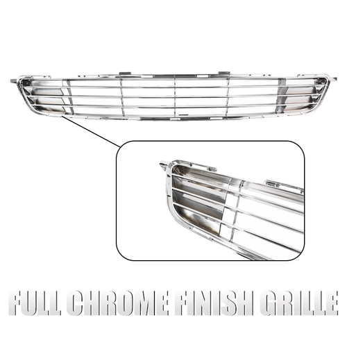 Front Bumper Lower Chrome Grille Grill for 2009-2010 Toyota Corolla LE CE