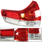 Driver LH Side Outer Tail Light Lamp Replace Halogen For 2011-2014 Toyota Sienna