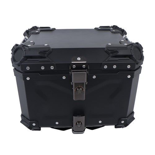 45L Motorcycle Top Box with Safety Lock Waterproof Trunk Luggage Storage Case