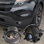 Clear Front Bumper Driving Fog Light Replacement for Ford Explorer 2011-2015