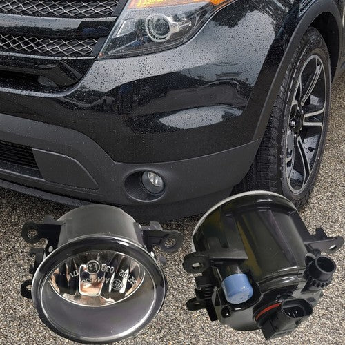 Clear Front Bumper Driving Fog Light Replacement for Ford Explorer 2011-2015