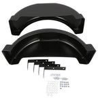 Single Axle Trailer Fenders Top Step for 13in Wheels Tires Skirt Boat Set Of 2