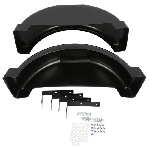 Single Axle Trailer Fenders Top Step for 13in Wheels Tires Skirt Boat Set Of 2