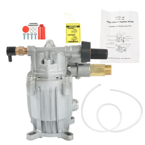 Pressure Washer Pump Horizontal 3/4" Shaft - MAX 3000 PSI  2.5 GPM Oil Sealed