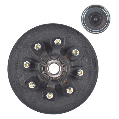 Trailer Brake Hub Drum Kit w/ Bearing 008-219-04 for 7000 lbs Axles 12" x 2" New