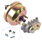 7" Zinc Street Rod Rat Rod Power Brake Booster w/ Bail Top Master Cylinder Kit