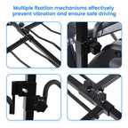 Foldable 2 Bike Floor Stand Hitch Mount Rack For Fat Tire Electric Bicycle