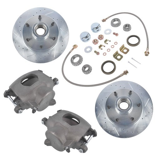 For Chevrolet C10 GMC 2wd Truck Front Disc Brake Conversion Kit 6 Lug Wheels