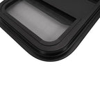 RV Replacement Windows Black 14 W x 16 H Teardrop Style Vertical Slide 2 Pack