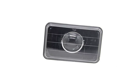 4x6" Clear Glass Diamond Cut Headlights Headlamps For 1980-1986 Chevy C10 Pickup