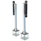 Pair Steel Boat Trailer Pontoon Roller Guide On Zinc Plated for Sailboat Trailer