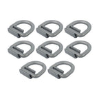 8 Pack 3/4" Heavy Duty Weld On Forged D Rings with Welding Clips, 26,500 lbs