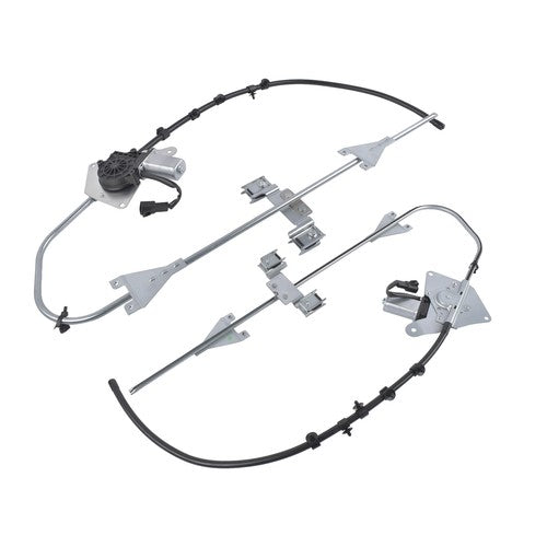 2PCS Power Window Regulator w/ 2-Pin Motor for Freightliner M2 Front Left+Right