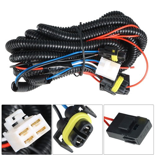Front Bumper Fog Lights Lamps+Wiring+Switch For 2011-2013 Hyundai Elantra Clear
