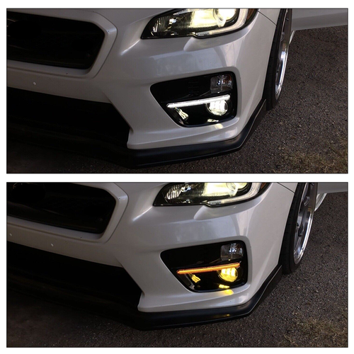 LED DRL Turn Signal Fog Lights Lamps w/Wiring for 2015-2017 for Subaru WRX STI