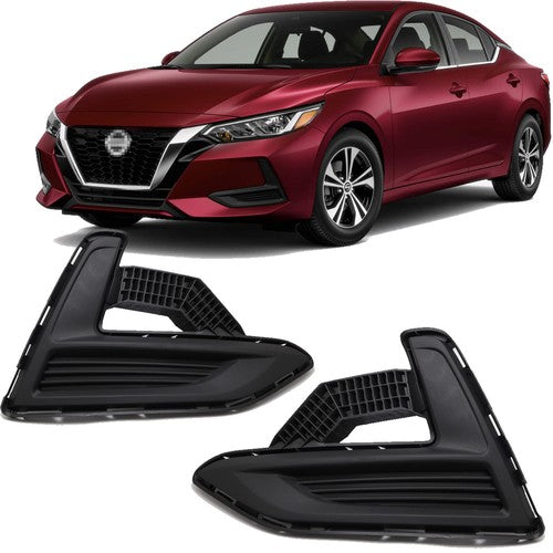 ZZ2V00461 Front Bumper Fog Light Cover for 2020-2023 Nissan Sentra S SR SV