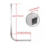 Boat Trailer Guide Poles Aluminum Square Upright  1 1/2" Square 46" Tall Pair