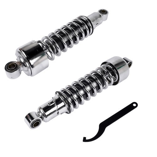 Pair 11.75" Chrome Rear Shocks For Harley Sportster XL 883 1200 FXR Street Glide