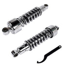 Pair 11.75" Chrome Rear Shocks For Harley Sportster XL 883 1200 FXR Street Glide