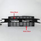 For Chevrolet Silverado 1500 2019 2020 2021 Front Bumper Grill Gloss+Matte Black