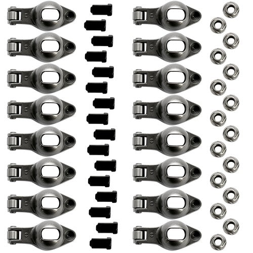 1.7 x 7/16" Stud Steel Roller Rocker Arms Set with Balls for Big Block Chevy 454
