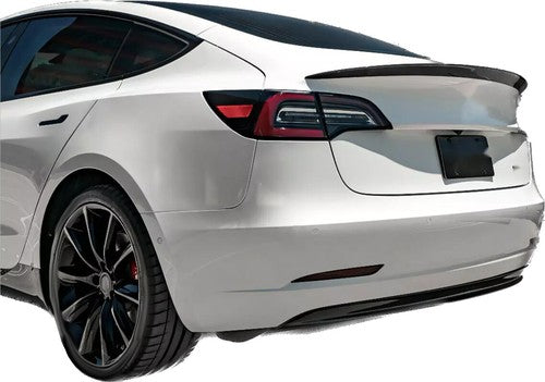 Rear Trunk Spoiler Wing for 2017-2023 2019 Tesla Model 3 Carbon Fiber Look