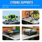 Aluminum Roof Rack Rail Cross Bars for Kia Soul 2014-2019 Luggage Cargo Carrier