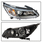 Clear Halogen Projector Headlight Fit For Honda Accord 2013-2015 Single RH Side
