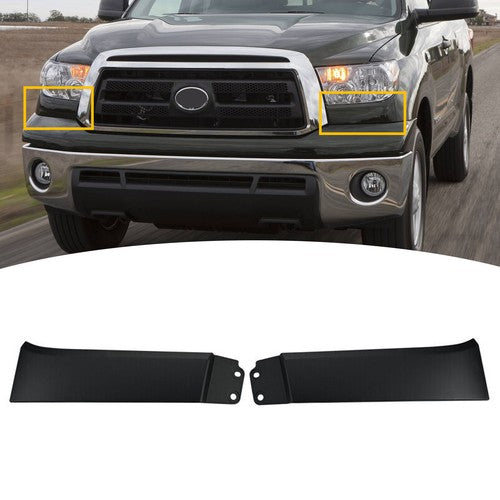 Headlight Molding Trim Lower Filler Set for Toyota 07-13 Tundra 08-12 Sequoia