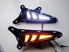 LED Fog Lights DRL Turn Signal Light Pair LH + RH for Toyota CHR C-HR 2016-2019