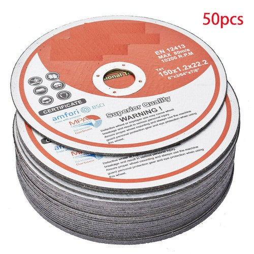 50 Pack 6"x.045"x7/8" Cut-off Wheel - Metal & Stainless Steel Cutting Discs