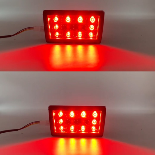 Rear Lower Bumper LED Brake Light Tail Lamp Smoke for 2022-2024 for Subaru WRX