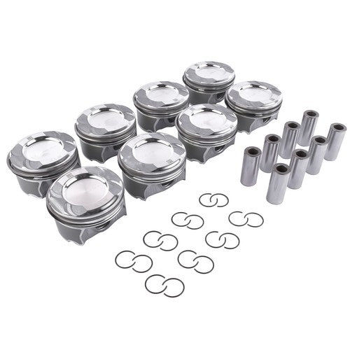8x Pistons Rings Set for Mercedes C218 CLS550 X166 GL450 GL550 M278 4.6L 4.7L V8