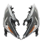 For Maxima S|SL|SV 2016-2017 18 Headlights Clear Lens LH+RH Pair Housing Chrome