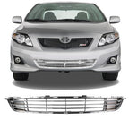 Front Bumper Lower Chrome Grille Grill for 2009-2010 Toyota Corolla LE CE