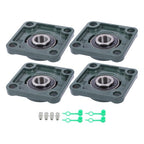 4Pcs UCP204-12 Cast Iron Pillow Block Flange Bearings - 3/4" hole with seat