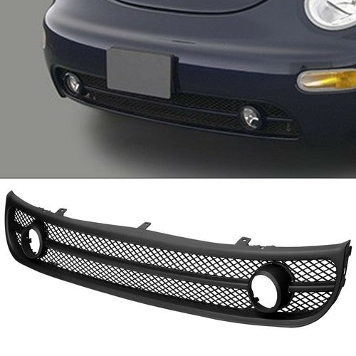 Bumper Kit For 01 2005 Beetle Front Valance Grille Assembly Bumper Trim 3 Piece