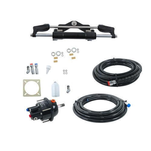 High Performance Hydraulic Steering Kit Single Outboard Engine 350HP Power